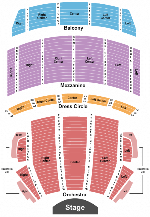 Citizens Bank Opera House Hamilton Seating Chart